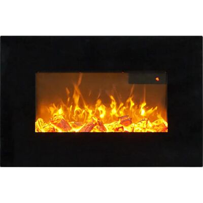 Sureflame WM-9334 Electric Wall Mounted Fire - Remote Control, 26 Inch Sureflame WM-9334 Electric Wall Mounted Fire - Remote Control, 26 Inch