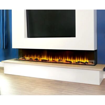 Adam - Sahara Electric Inset Wall Fire - 81 Inch - Electric Fireplace Adam - Sahara Electric Inset Wall Fire - 81 Inch - Electric Fireplace