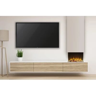 Adam - Sahara Panoramic Media Wall - 22in - 500mm - Electric Fire Adam - Sahara Panoramic Media Wall - 22in - 500mm - Electric Fire