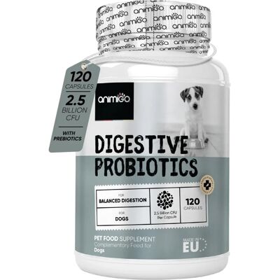 Animigo Probiotici per cani - Gusto pollo, 120 compresse - Supporto digestivo Animigo Probiotici per cani - Gusto pollo, 120 compresse - Supporto digestivo