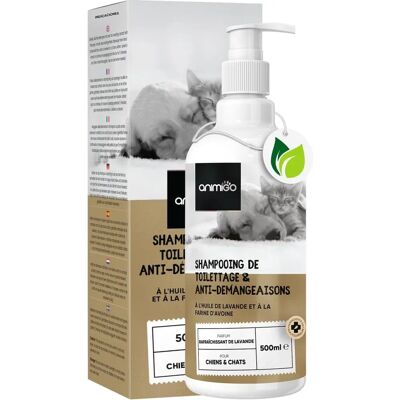 Animigo Shampoo Cani & Gatti - pH Bilanciato per Pelle Secca & Odore - 500ml Animigo Shampoo Cani & Gatti - pH Bilanciato per Pelle Secca & Odore - 500ml