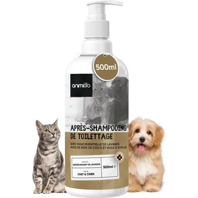 Après-shampoing Animigo Lavande & Noix de Coco pour Chiens & Chats - 500ml Nettoyage Profond - Publicité Après-shampoing Animigo Lavande & Noix de Coco pour Chiens & Chats - 500ml Nettoyage Profond - Publicité