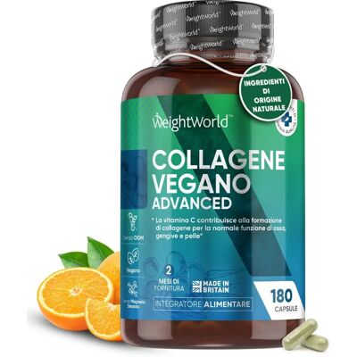 WeightWorld Veganes Kollagen Komplex - 180 Kapseln - mit Vitamin C WeightWorld Veganes Kollagen Komplex - 180 Kapseln - mit Vitamin C