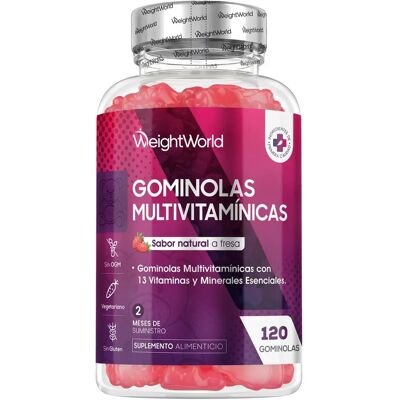 WeightWorld Multivitamin Gummies - 2 Months Supply - 13 Vitamins & Minerals - 120 Gummies - Supports Immune & Skin Health WeightWorld Multivitamin Gummies - 2 Months Supply - 13 Vitamins & Minerals - 120 Gummies - Supports Immune & Skin Health