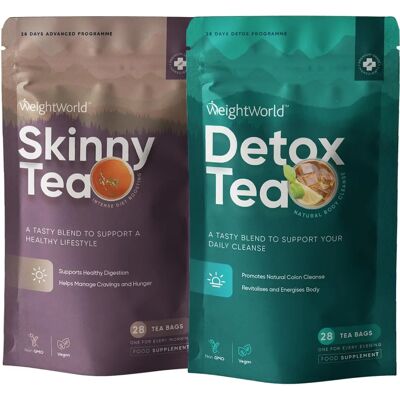 WeightWorld Tè detox e snellente verde, bianco, oolong e zenzero WeightWorld Tè detox e snellente verde, bianco, oolong e zenzero