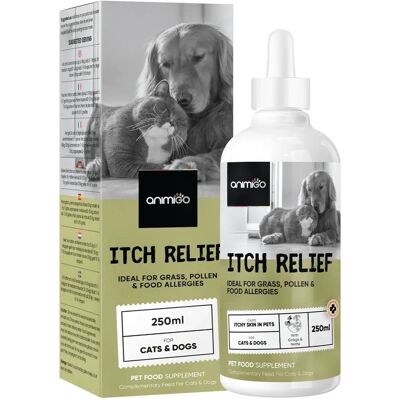Animigo Liquido Naturale per Sollievo da Prurito per Cani e Gatti - 250ml Animigo Liquido Naturale per Sollievo da Prurito per Cani e Gatti - 250ml