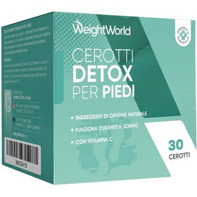 WeightWorld Tiras de desintoxicação naturais para os pés - 30 unidades - Remoção de toxinas - Seguras e amigáveis para a pele - Limpeza profunda WeightWorld Tiras de desintoxicação naturais para os pés - 30 unidades - Remoção de toxinas - Seguras e amigáveis para a pele - Limpeza profunda