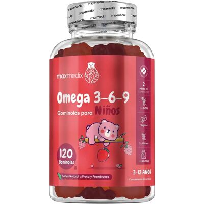 Maxmedix Omega 3 6 9 Gummies - Vegan Kids' Supplement - 2 Months Maxmedix Omega 3 6 9 Gummies - Vegan Kids' Supplement - 2 Months