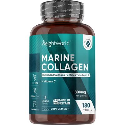 WeightWorld Collagene Marino + Vitamina C 1800mg - Pelle, Ossa & Cartilagini WeightWorld Collagene Marino + Vitamina C 1800mg - Pelle, Ossa & Cartilagini