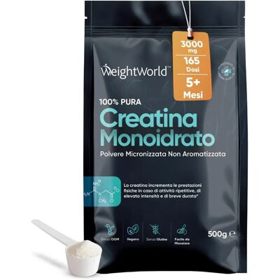 WeightWorld Creatina Monoidrato 1kg - Sem sabor WeightWorld Creatina Monoidrato 1kg - Sem sabor