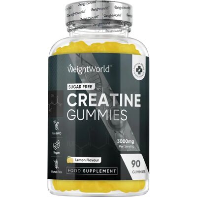 WeightWorld Gomas de Creatina - Limão - Creatina 3000mg WeightWorld Gomas de Creatina - Limão - Creatina 3000mg