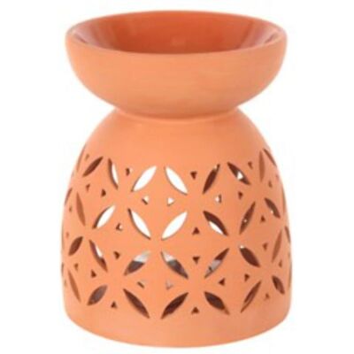 Four Candle Giant Terracotta Oil Burner - Oil Burner Four Candle Giant Terracotta Oil Burner - Oil Burner