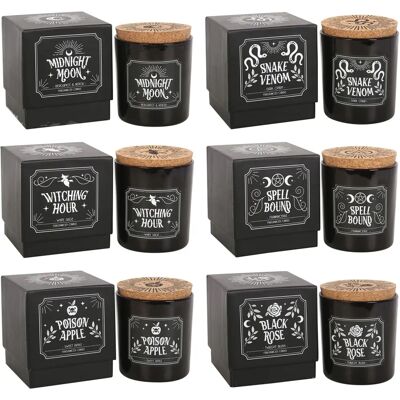 Elements Set Of 6 Gothic Midnight Ritual Scented Candles - Candle Type Elements Set Of 6 Gothic Midnight Ritual Scented Candles - Candle Type