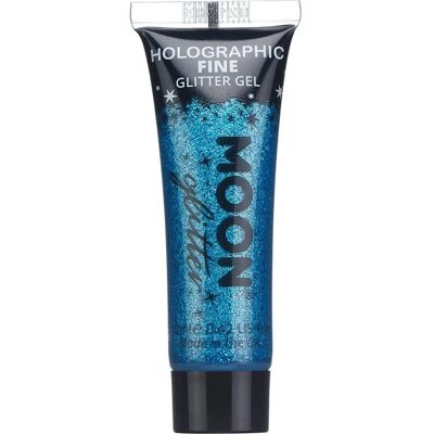 Gel de paillettes holographiques bleues Smiffys - Pour visage et corps - Publicité Gel de paillettes holographiques bleues Smiffys - Pour visage et corps - Publicité