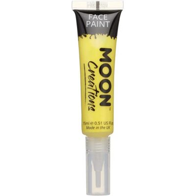Peintures pour visage et corps Moon Creations - Jaune - 15ml - Publicité Peintures pour visage et corps Moon Creations - Jaune - 15ml - Publicité