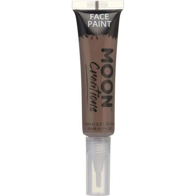 Peintures pour visage et corps Moon Creations - Marron - 15ml - Publicité Peintures pour visage et corps Moon Creations - Marron - 15ml - Publicité