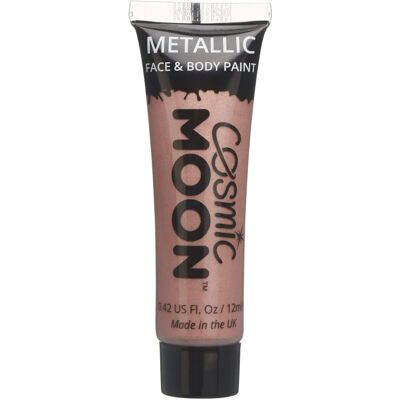 Peinture métallique pour visage et corps Cosmic Moon - Or Rose - Publicité Peinture métallique pour visage et corps Cosmic Moon - Or Rose - Publicité