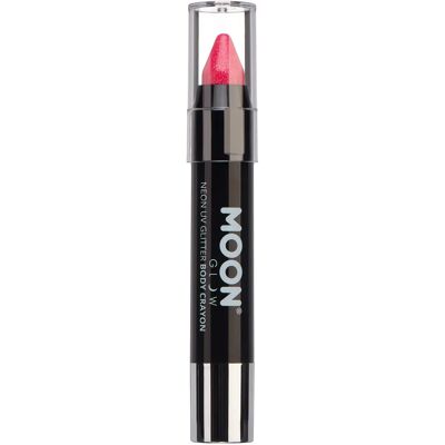 Moon Glow Crayons de corps glitter UV néon - Rose vif - Crayons pour corps - Publicité Moon Glow Crayons de corps glitter UV néon - Rose vif - Crayons pour corps - Publicité
