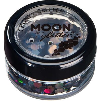 Paillettes de lune épaisses holographiques noires de Smiffys - Paillettes cosmétiques - Publicité Paillettes de lune épaisses holographiques noires de Smiffys - Paillettes cosmétiques - Publicité