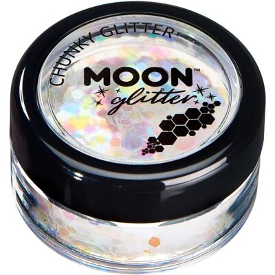 Brilho de Lua Branco da Smiffys - Chunky Iridescente - Brilho Cosmético Brilho de Lua Branco da Smiffys - Chunky Iridescente - Brilho Cosmético