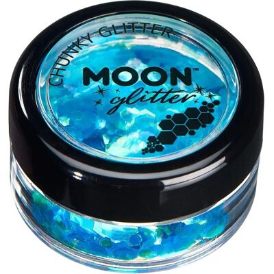 Paillettes de Lune Bleue de Smiffys - Glitter Cosmétique Iridescent et Gros - 3g - Publicité Paillettes de Lune Bleue de Smiffys - Glitter Cosmétique Iridescent et Gros - 3g - Publicité