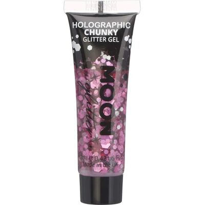 Gel de Paillettes Holographiques Rose de Smiffys - Paillettes Grosses - 12ml - Publicité Gel de Paillettes Holographiques Rose de Smiffys - Paillettes Grosses - 12ml - Publicité