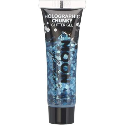 Smiffys Glitter Luna Holographique Chunky Gel - Bleu - Cosmétiques & Déguisements - Publicité Smiffys Glitter Luna Holographique Chunky Gel - Bleu - Cosmétiques & Déguisements - Publicité