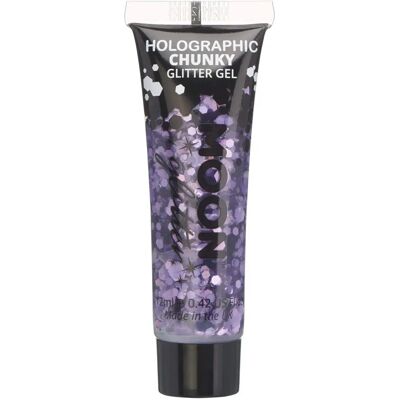 Gel de Paillettes Holographiques Violette de Smiffys - 12ml - Sûr pour visage & corps - Publicité Gel de Paillettes Holographiques Violette de Smiffys - 12ml - Sûr pour visage & corps - Publicité