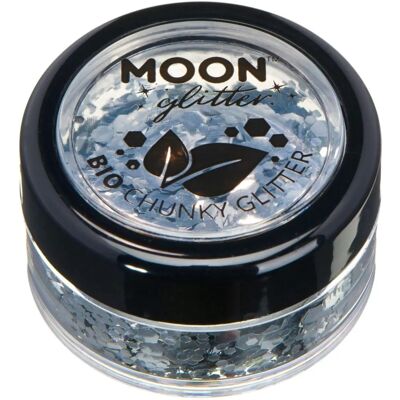Paillettes Moon Glitter Bio Chunky Argent - Paillettes - Publicité Paillettes Moon Glitter Bio Chunky Argent - Paillettes - Publicité