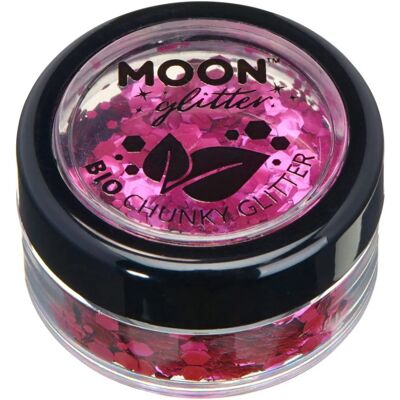 Paillettes Moon Glitter Bio Chunky - Rose - 3g - Cosmétiques & Déguisements - Publicité Paillettes Moon Glitter Bio Chunky - Rose - 3g - Cosmétiques & Déguisements - Publicité