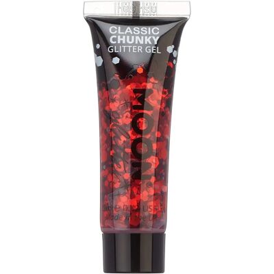 Moon Glitter - Gel Chunky à Paillettes Classique - Rouge - Publicité Moon Glitter - Gel Chunky à Paillettes Classique - Rouge - Publicité