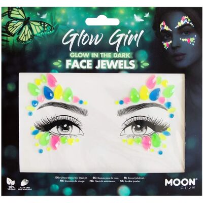 Joias Faciais Brilho da Lua - Glow Girl - Joias para Festivais Joias Faciais Brilho da Lua - Glow Girl - Joias para Festivais