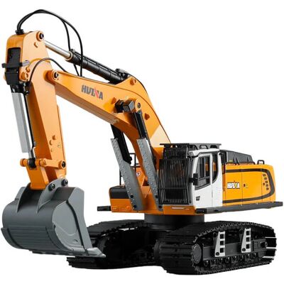 Huina - RC 1/14 Volledig Metalen Excavator - Geel Huina - RC 1/14 Volledig Metalen Excavator - Geel