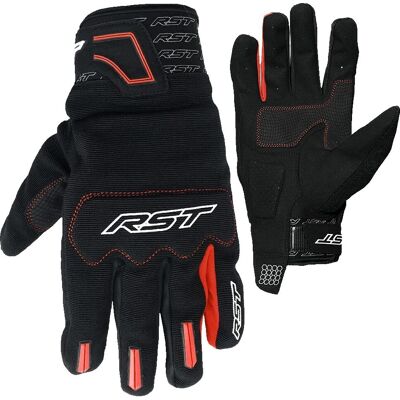 Gants RST Rider 2XL Noir Rouge - Léger, CE Niveau 1 - Publicité Gants RST Rider 2XL Noir Rouge - Léger, CE Niveau 1 - Publicité