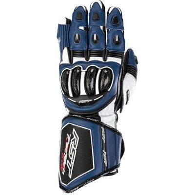 Guantes de Moto TracTech Evo 4 Azul-Blanco-Negro (S (8)) - guantes de motocicleta Guantes de Moto TracTech Evo 4 Azul-Blanco-Negro (S (8)) - guantes de motocicleta