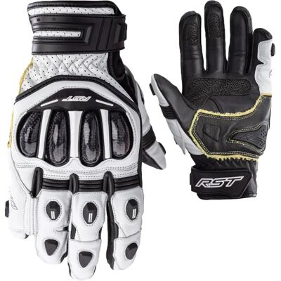 Guantes de motocicleta RST Tractech Evo 4 cortos - Negro Blanco - Guantes de moto Guantes de motocicleta RST Tractech Evo 4 cortos - Negro Blanco - Guantes de moto