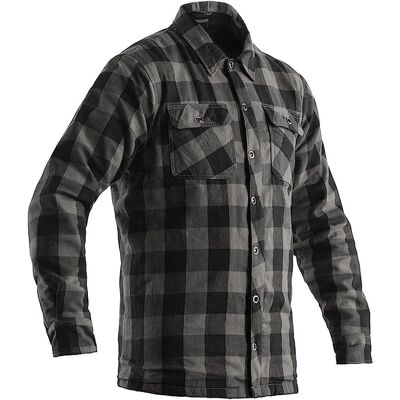 Camisa de moto Lumberjack RST - Gris oscuro - Aramida, Algodón, Nivel A Camisa de moto Lumberjack RST - Gris oscuro - Aramida, Algodón, Nivel A