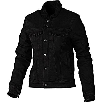Chaqueta textil Rst Sherpa Denim Negra - Motocicleta Chaqueta textil Rst Sherpa Denim Negra - Motocicleta