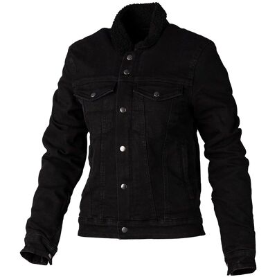 Giacca in tessuto motociclistico Rst Sherpa Denim da donna - Nero - Giacca in tessuto per moto Giacca in tessuto motociclistico Rst Sherpa Denim da donna - Nero - Giacca in tessuto per moto