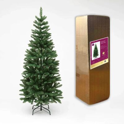 Shatchi Green Pine Tree 8ft Slim Xmas Decor Shatchi Green Pine Tree 8ft Slim Xmas Decor