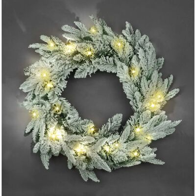 Shatchi Christmas Wreath Snow Covered Pine Bushy Wall Door - Christmas Wreath Shatchi Christmas Wreath Snow Covered Pine Bushy Wall Door - Christmas Wreath