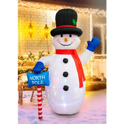 Shatchi 8ft Christmas Inflatable Snowman - Outdoor Yard Decor Shatchi 8ft Christmas Inflatable Snowman - Outdoor Yard Decor