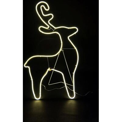 SHATCHI Reindeer Neon Rope Light - Christmas Wall Decor SHATCHI Reindeer Neon Rope Light - Christmas Wall Decor