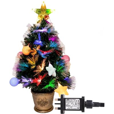Shatchi Christmas Tree Pre Lit Fiber Optic Pine Led Bauble Star Xmas Home Decoration 2ft Shatchi Christmas Tree Pre Lit Fiber Optic Pine Led Bauble Star Xmas Home Decoration 2ft