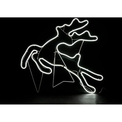 Shatchi Christmas Jumping Reindeer Rope Lights Silhouette - Christmas Outdoor Decor Shatchi Christmas Jumping Reindeer Rope Lights Silhouette - Christmas Outdoor Decor