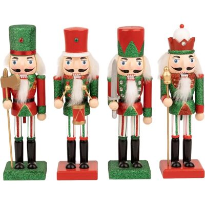 Shatchi 25cm Green Nutcracker Ornament - Christmas Decor Shatchi 25cm Green Nutcracker Ornament - Christmas Decor