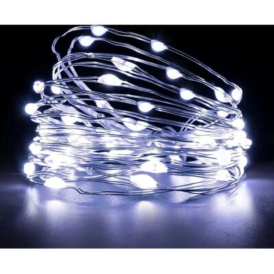 SHATCHI - 100LED Silver Wire White - Christmas LED Lights SHATCHI - 100LED Silver Wire White - Christmas LED Lights