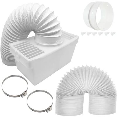 Universal - Tumble Dryer Vent Box Kit - Extra Long 6m Hose - 4in / 100mm - Vent Box Kit Universal - Tumble Dryer Vent Box Kit - Extra Long 6m Hose - 4in / 100mm - Vent Box Kit