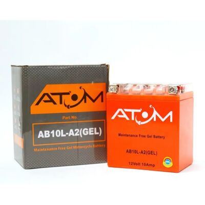 Atom Ab10l-A2 Gel Motorcycle Battery - Motorcycle Battery Atom Ab10l-A2 Gel Motorcycle Battery - Motorcycle Battery