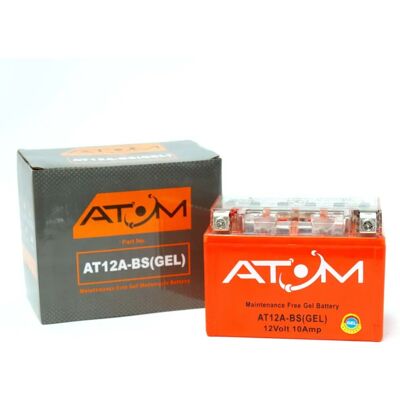 Atom At12a-Bs Gel Motorcycle Battery - Motorcycle Battery Atom At12a-Bs Gel Motorcycle Battery - Motorcycle Battery